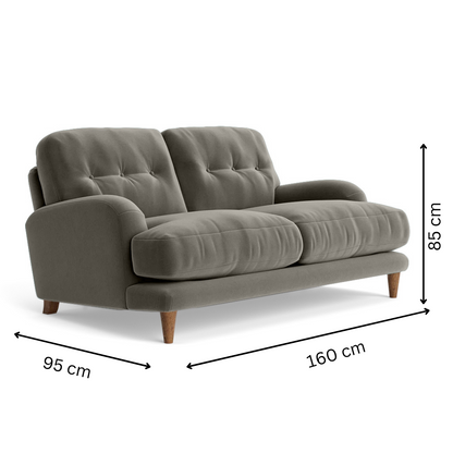 Sugar Sofa - 2 Seater -Grey