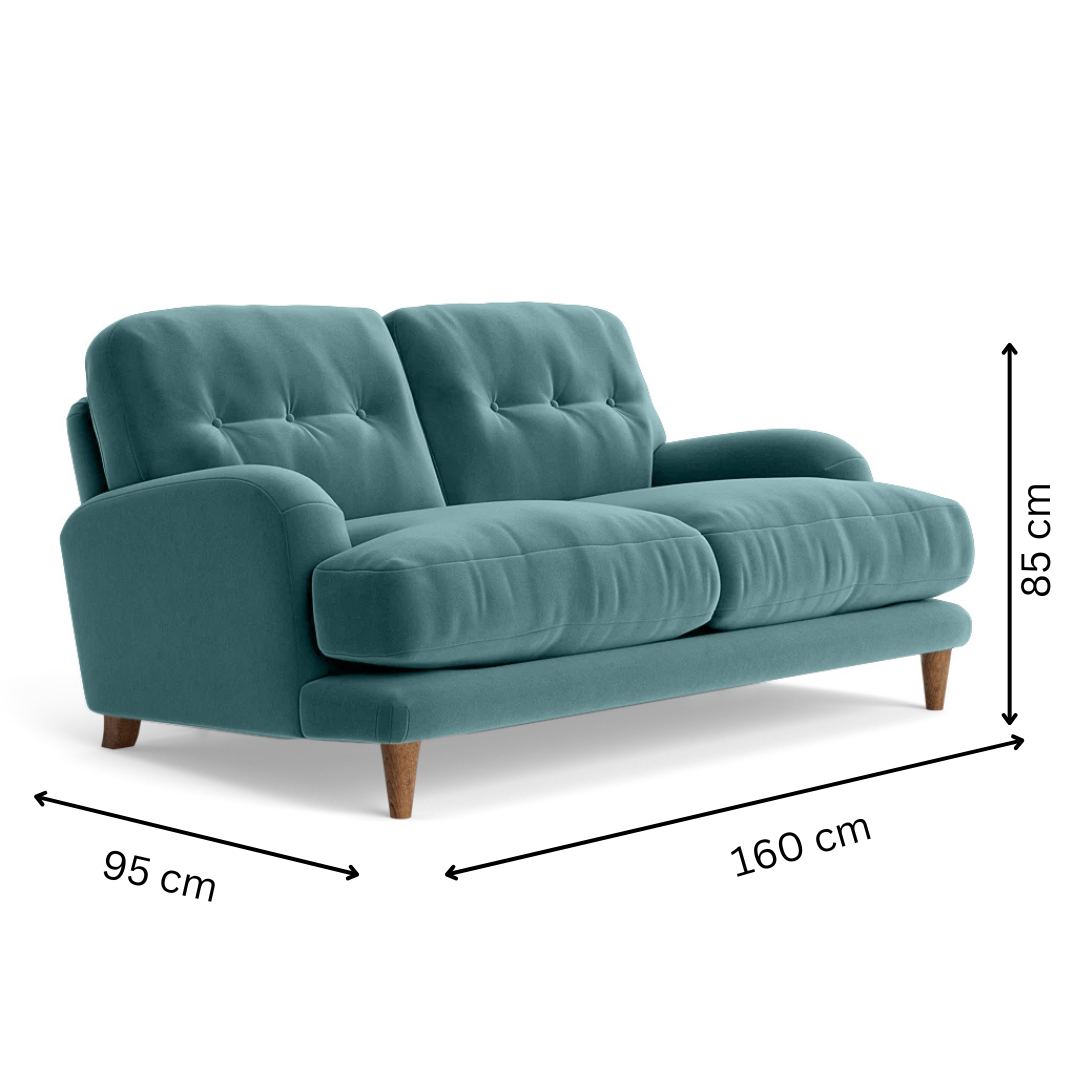 Sugar Sofa - 2 Seater - Arctic Blue