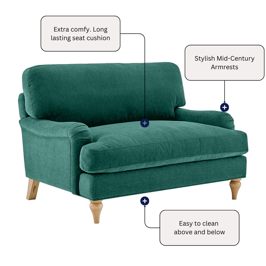 Lemon - Loveseat Sofa - Green