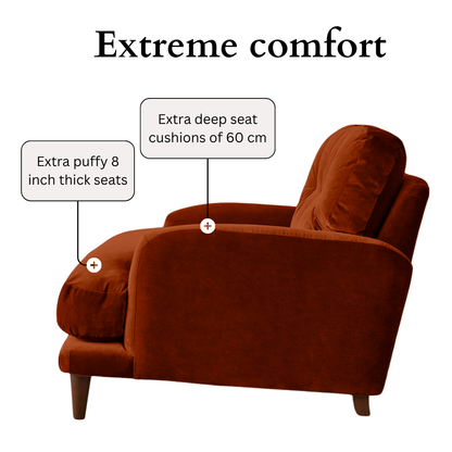 Sugar Sofa - Loveseat - Copper