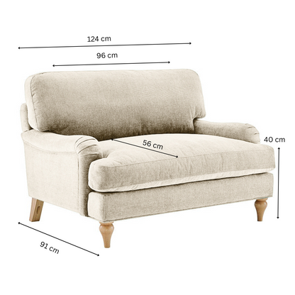 Lemon - Loveseat Sofa - Beige