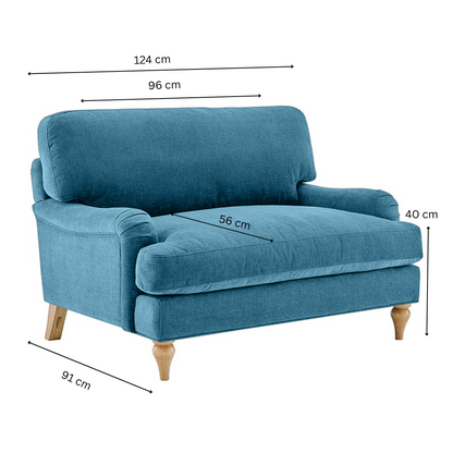 Lemon - Loveseat Sofa - Blue