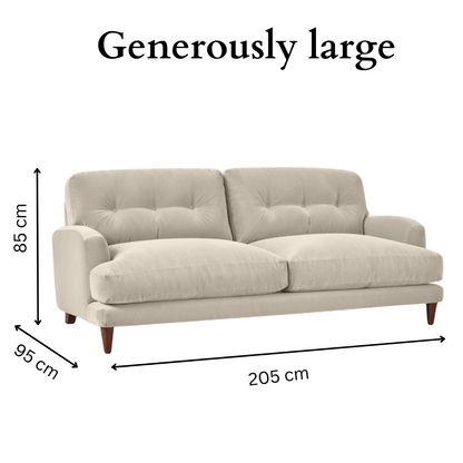 Sugar Sofa - 3 Seater - Beige