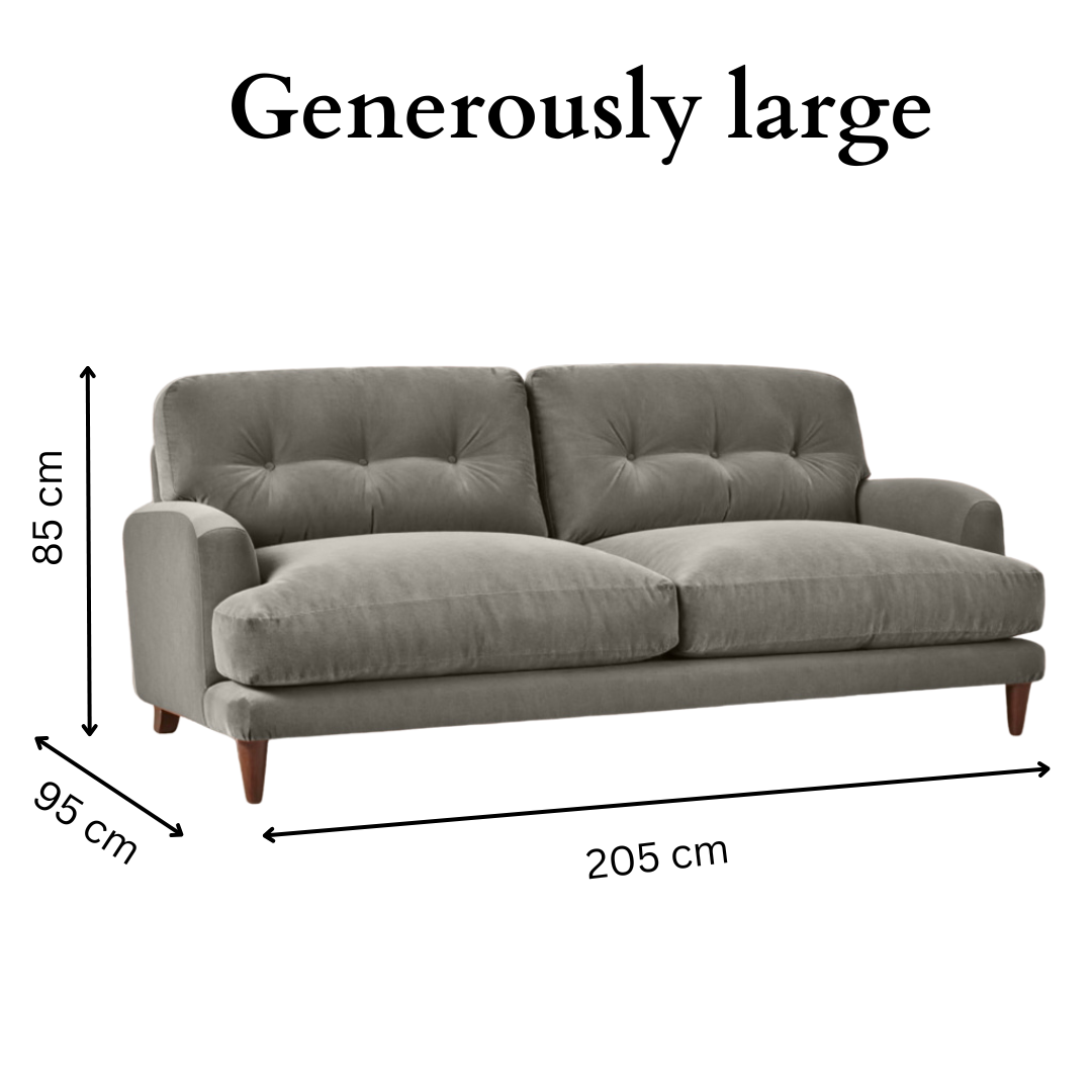 Sugar Sofa - 3 Seater - Grey