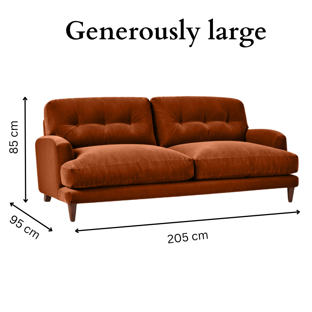 Sugar Sofa - 3 Seater - Copper