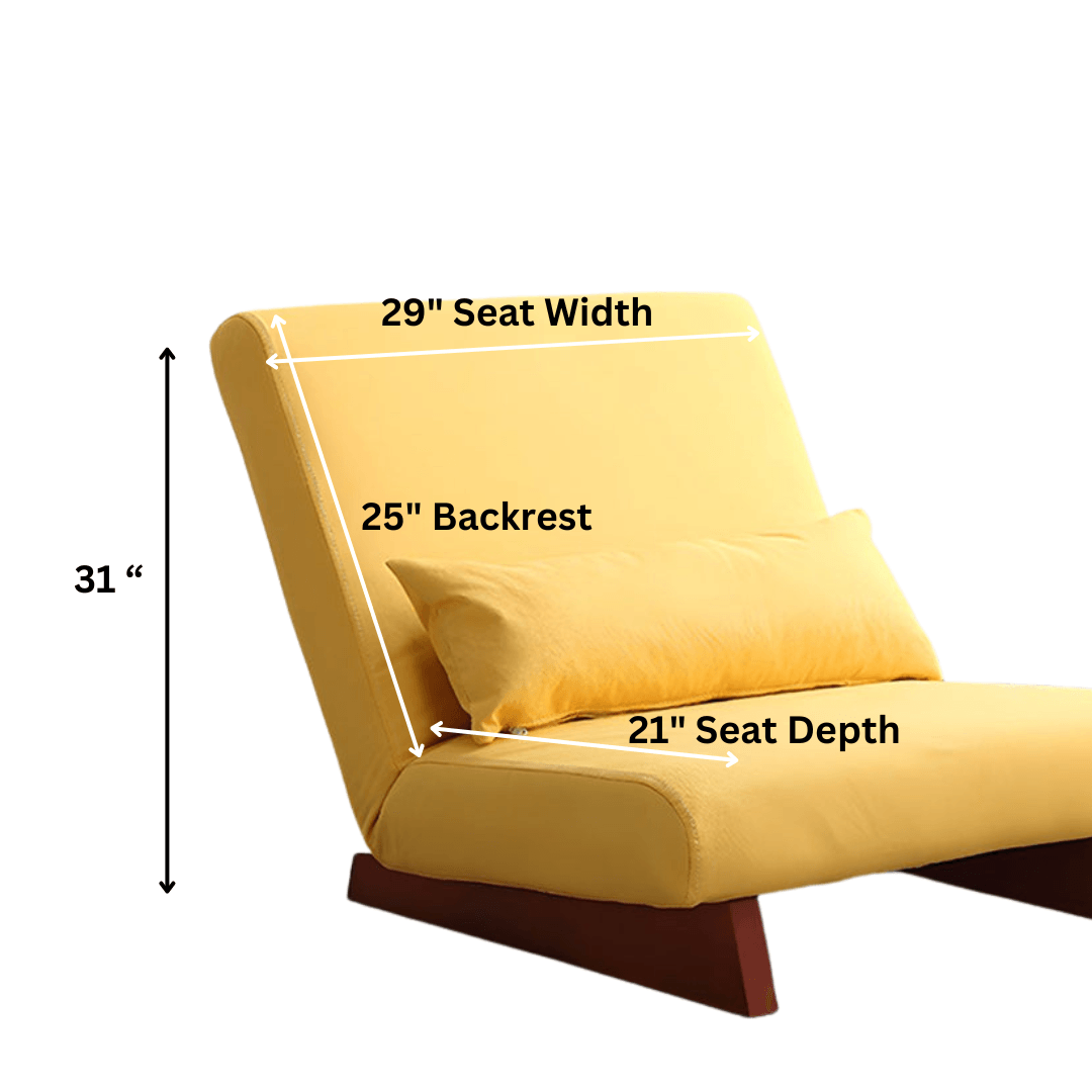 Floor Sofa Recliner Chair Arm Chair Wing Chair Easy Chair Cosylabs Borneo Yellow CosyLabs