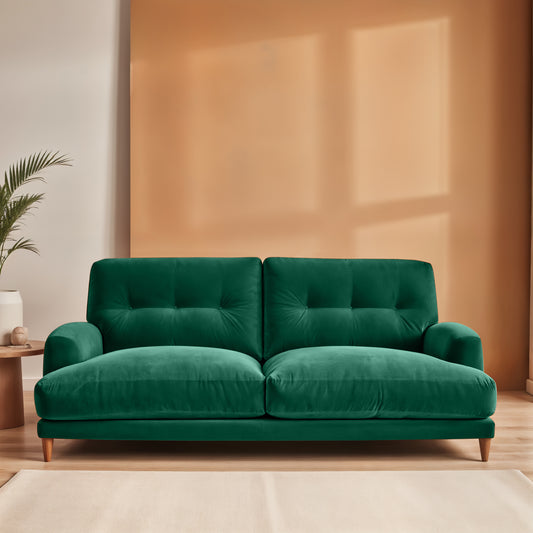 Sugar Sofa - 3 Seater - Forest Green