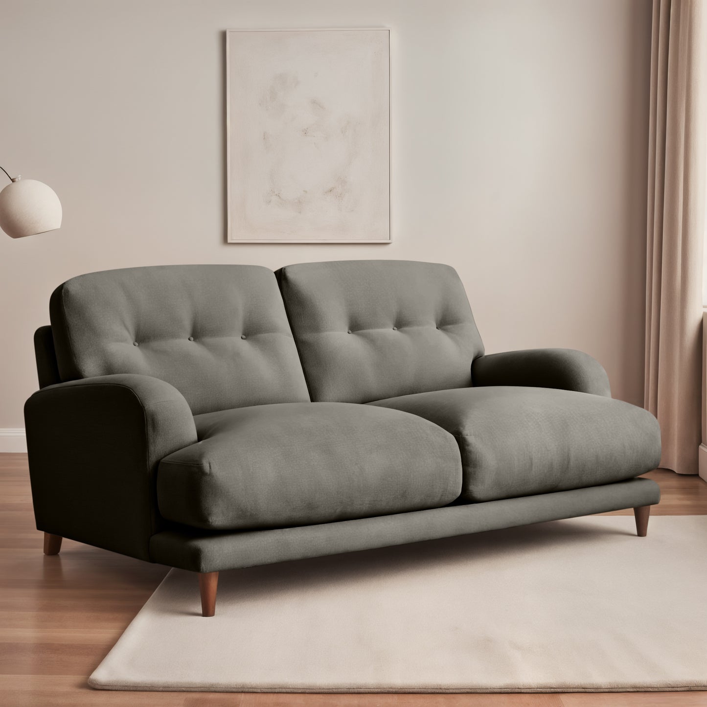 Sugar Sofa - 2 Seater -Grey