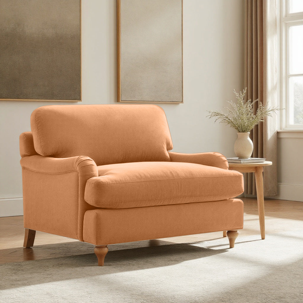 Lemon - Loveseat Sofa - Light Orange