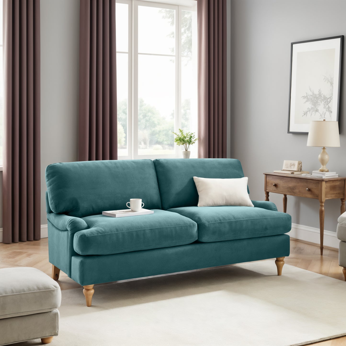 Lemon Sofa - 2 Seater - Arctic Blue