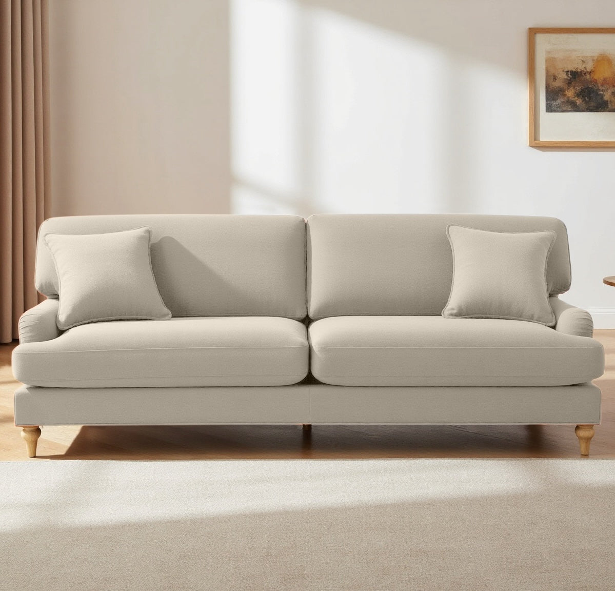 Lemon Sofa - 3 Seater - Beige