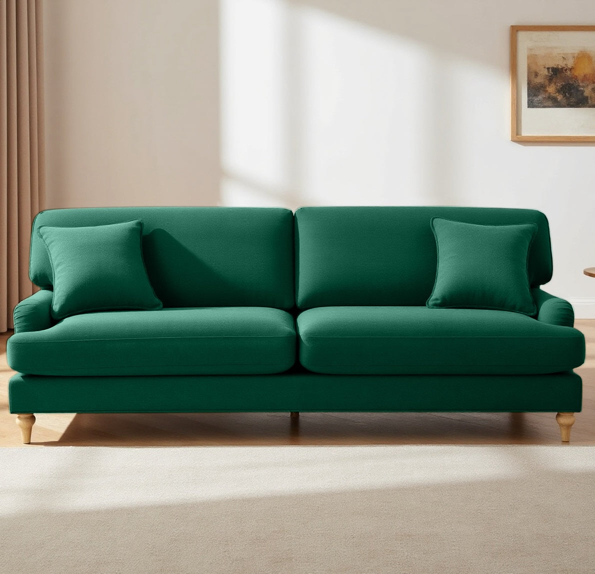 Lemon Sofa - 3 Seater - Forest Green