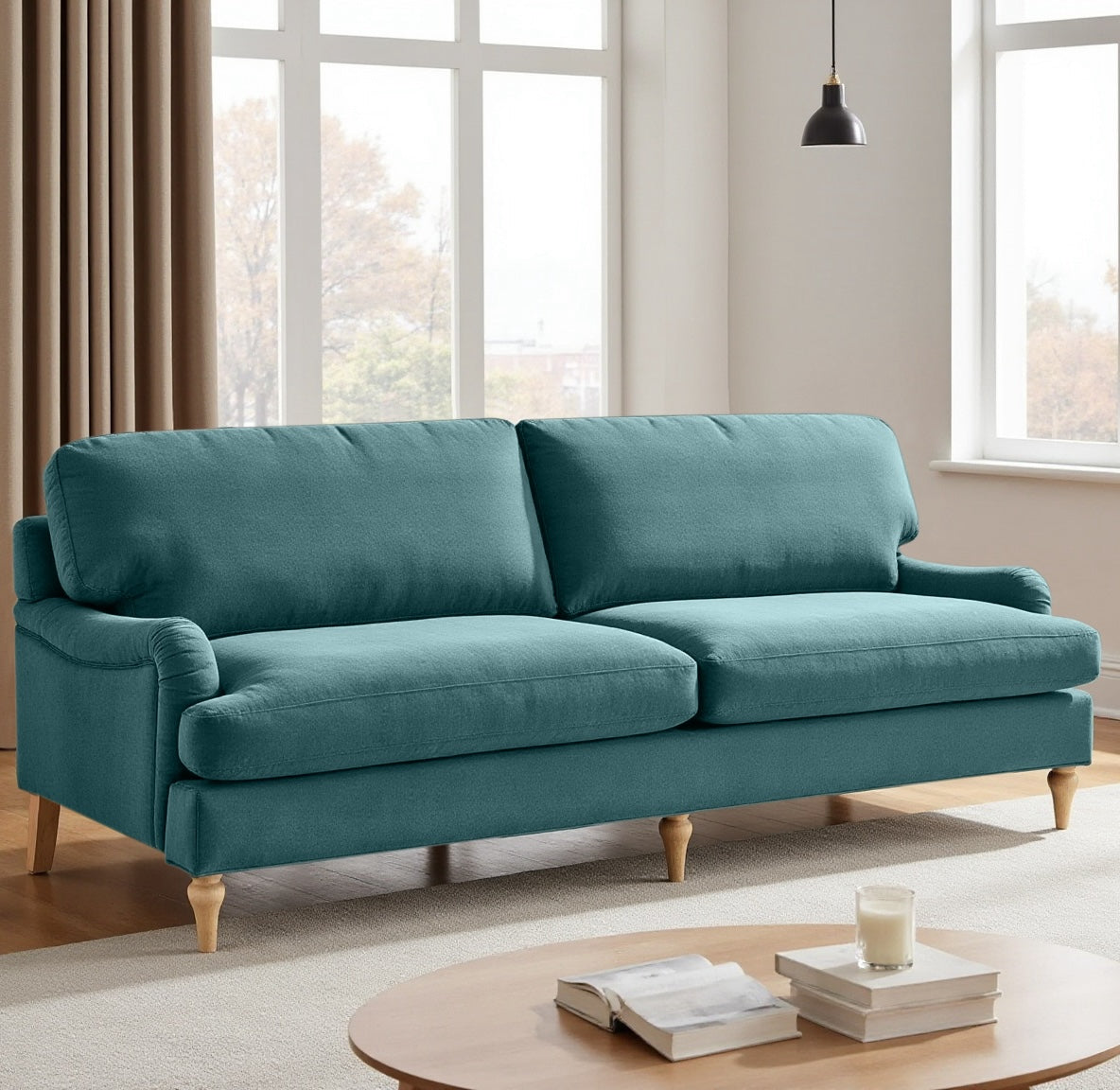 Lemon Sofa - 3 Seater - Arctic Blue