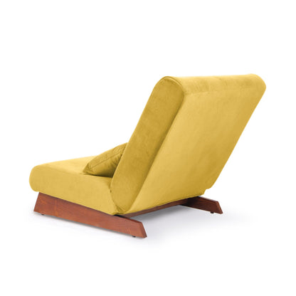 Borneo with Pouffe - Floor Sofa and Lounger (Yellow) - CosyLabs