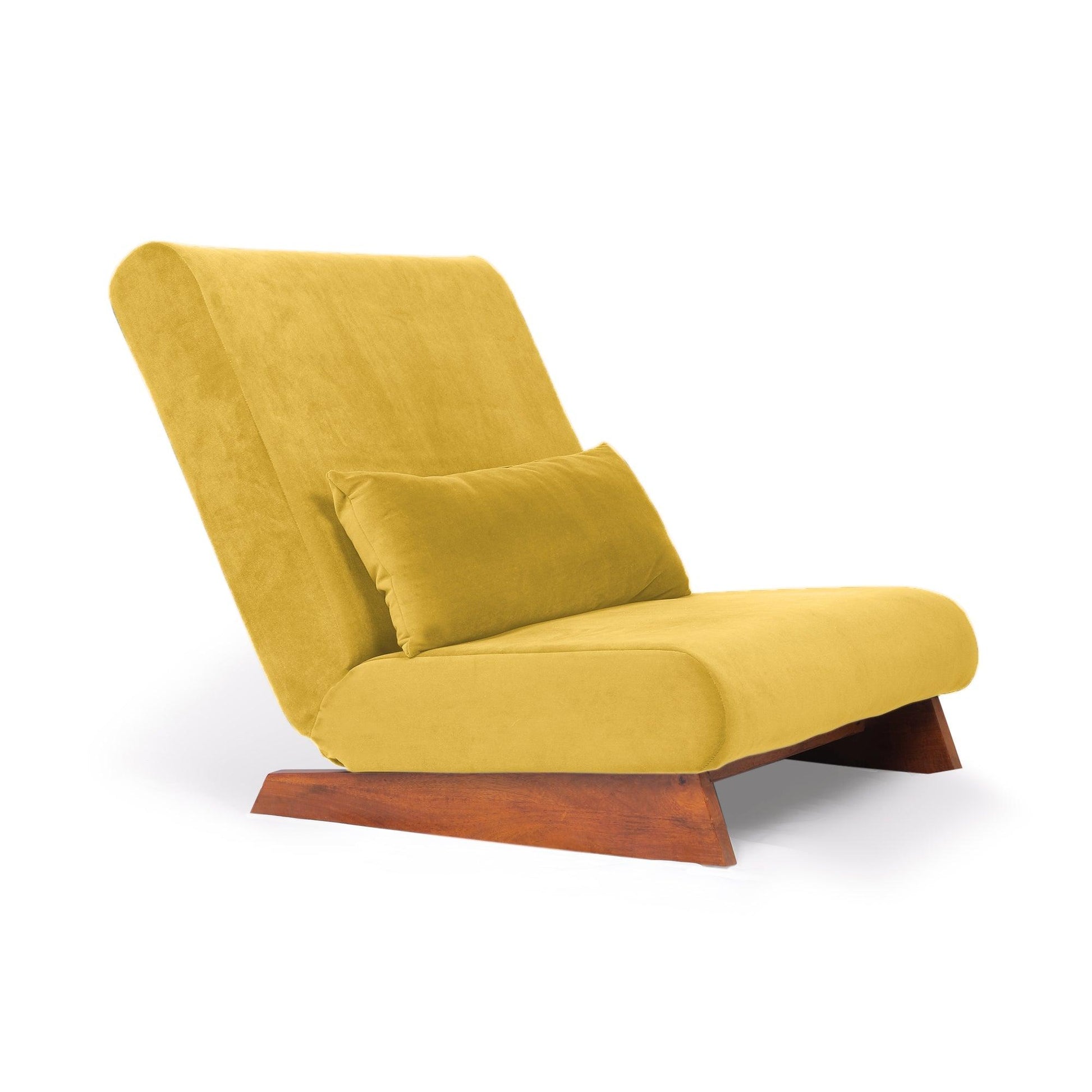 Borneo with Pouffe - Floor Sofa and Lounger (Yellow) - CosyLabs